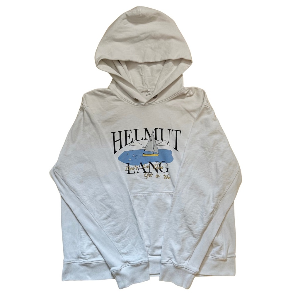 Helmut Lang Men’s White Hoodie XXL